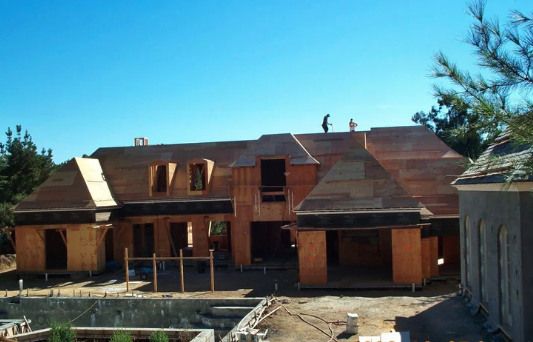 Custom home: Framing stage